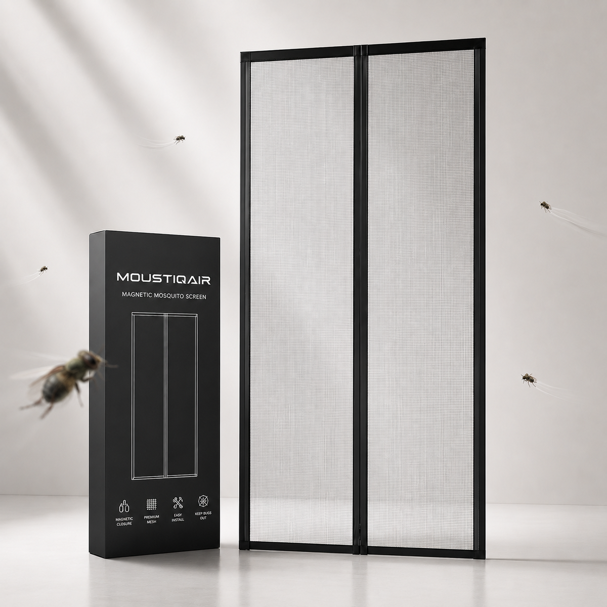Moustiquaire magnétique pour porte